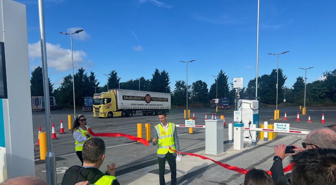 Shell officially opens its first electric truck charging station in the UK